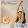 LED nattlys - RGB - USB - vekkerklokke / høyttaler / APP-kontroll