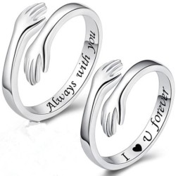 Bague redimensionnable - "I Love You Forever" - unisexe