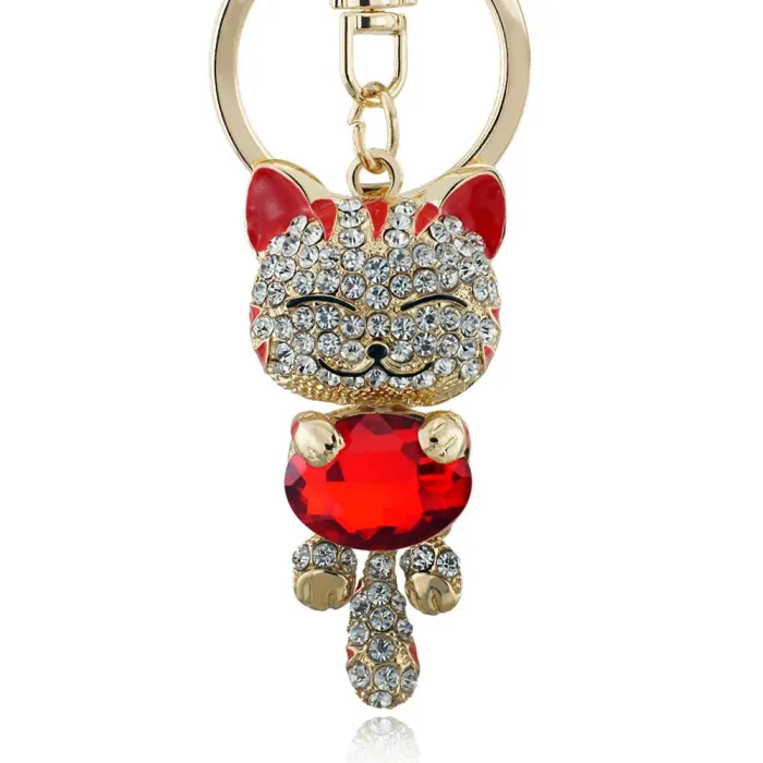Chat de cristal - porte-clés