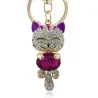 Chat de cristal - porte-clés
