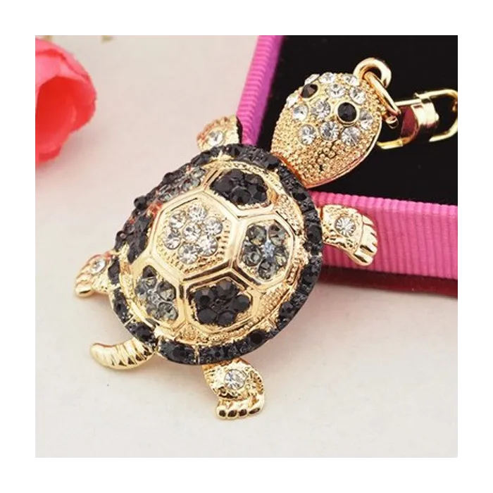Tartaruga de cristal - chaveiro