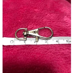 Mousqueton métal - fermoir pivotant - crochets - clips - boucle - porte-clés - 20 pièces