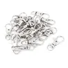 Mousqueton métal - fermoir pivotant - crochets - clips - boucle - porte-clés - 20 pièces