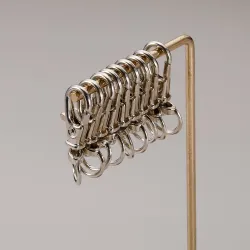 Metallhummer - dreibar lås - kroker - klips - spenne - nøkkelring - 20 stykker