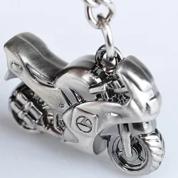 Metalen sleutelhanger met motorSleutelhangers