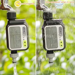 Regensensor - bewateringstimer - elektronische / automatische tuinsproeier - LCD-schermSproeiers