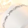 925 sterling zilver - hartjes/kristallen - armbandArmbanden
