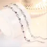 PulseraPlata de ley 925 - corazones / cristales - pulsera