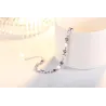 PulseraPlata de ley 925 - corazones / cristales - pulsera
