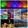 Projecteur LED RGB - réflecteur extérieur - télécommande - étanche - 220V / 110V - 20W - 30W - 50W - 100W