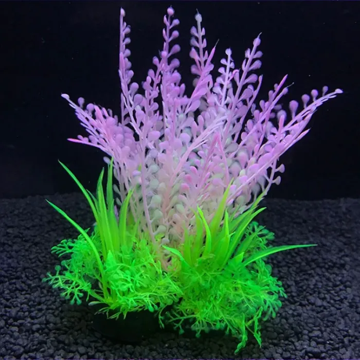 Plante de gazon artificiel - mauvaise herbe décorative pour aquarium