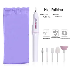 Professionell elektrisk nagelfil - 5 i 1 penna - manikyr / pedikyr