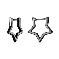 Boucles d'oreilles en forme d'étoile - Argent sterling 925
