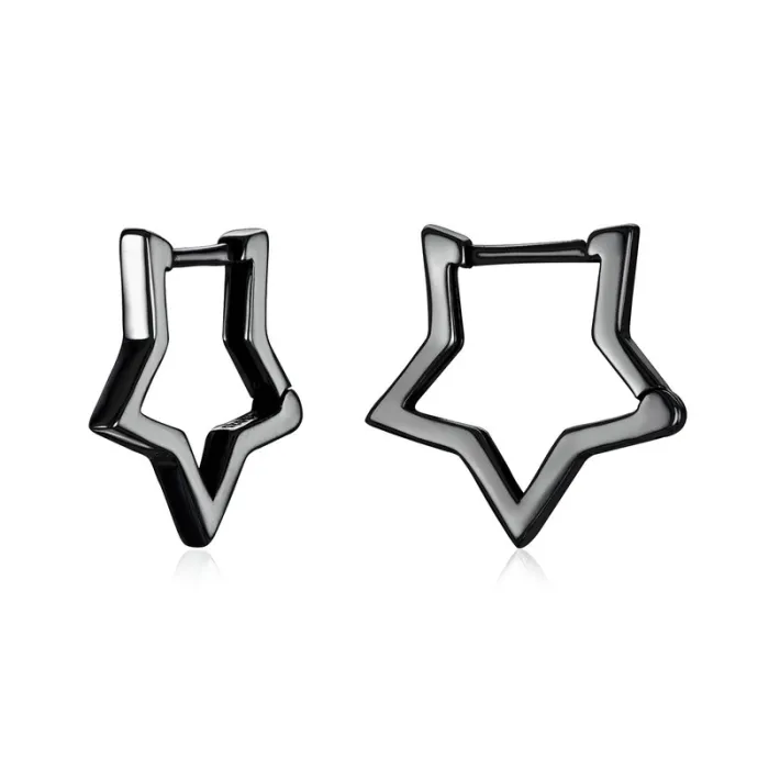 AretesPendientes en forma de estrella - plata de ley 925