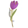 Blomsterformet brosje - roser / tulipaner