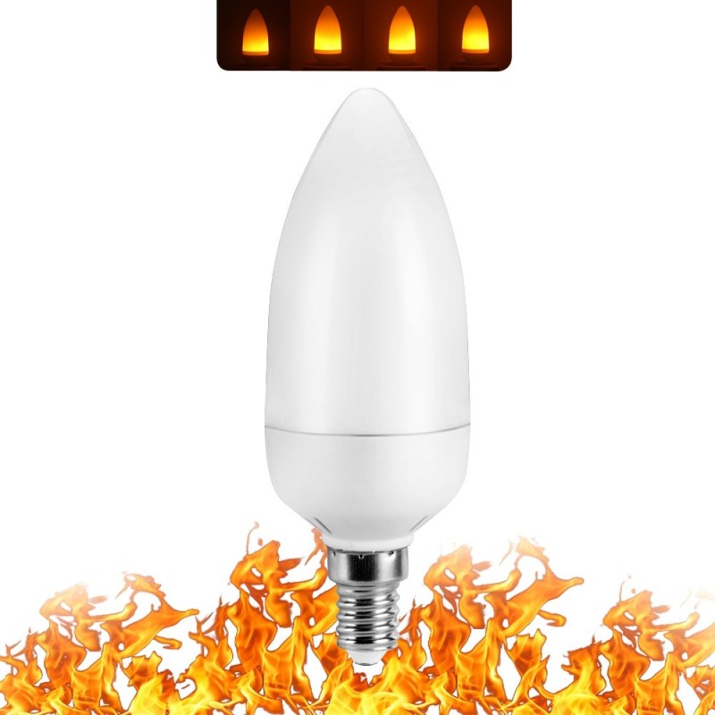Flamme brand effekt lys - LED pære