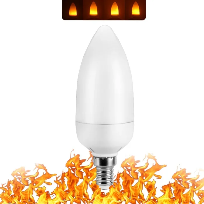 Lampa z efektem płomienia ognia - żarówka LEDE14