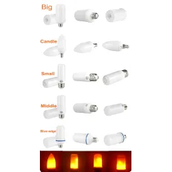 Lumière à effet de feu de flamme - Ampoule LED