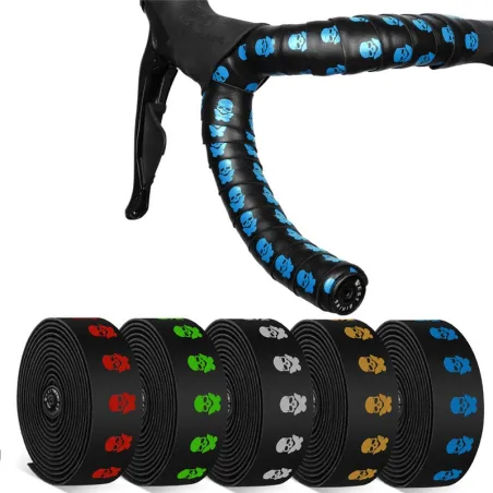 Reflekterende cykelstyrtape - skridsikker - med stangpropper