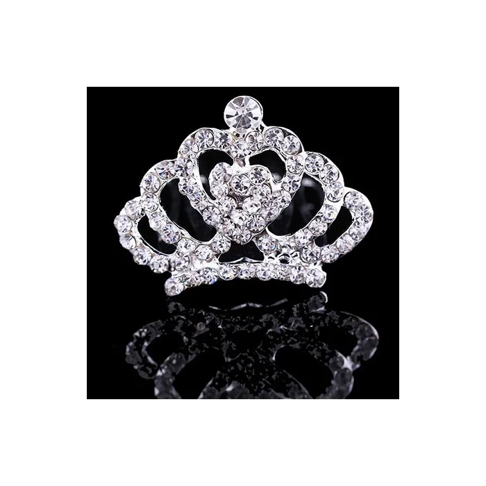 Kristallkronen-Tiara – Haarspange