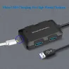HUB 4-portowy - USB 3.0 - 5GbpsHuby