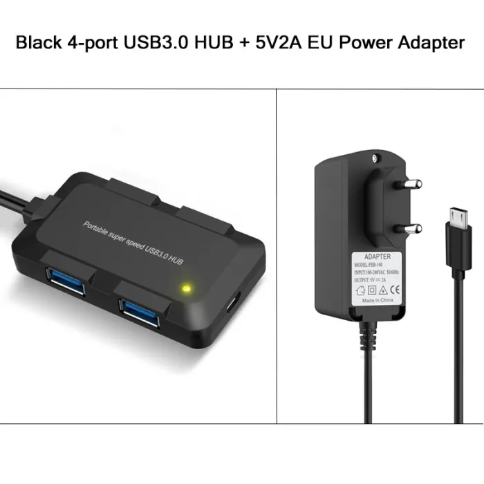 HubHUB de 4 puertos - USB 3.0 - 5Gbps