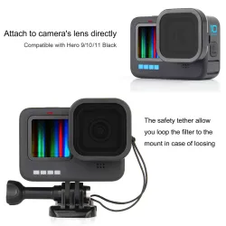 CPL ND8 ND16 ND32 ND - objektivfiltersett - for GoPro Hero 11 10 9 Black