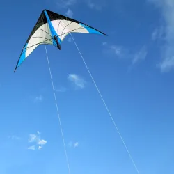Cerf-volant en forme de triangle - avec double ligne / poignée