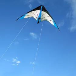 Cerf-volant en forme de triangle - avec double ligne / poignée