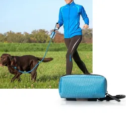 Distributeur de sacs à crottes de chien - petit sac avec fermeture éclair