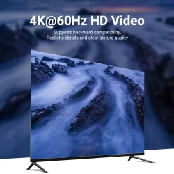 Przedłużacz HDMI 60M - wzmacniacz sygnału - USB 2.0 - 4K@60HzSieć