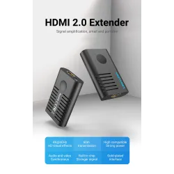 HDMI 60M forlenger - signalforsterker - USB 2.0 - 4K@60Hz