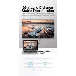 HDMI 60M Extender - signaalin vahvistin - USB 2.0 - 4K@60Hz