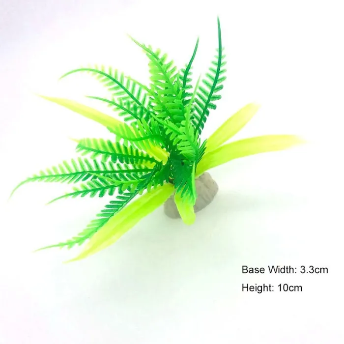 Plante de mauvaises herbes artificielles - décoration d'aquarium - non toxique