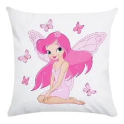 Fata rosa - fodera per cuscino - cotone - 45 * 45 cm