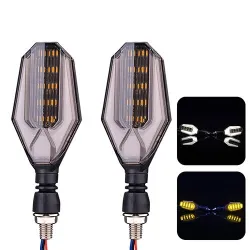LED motorsykkel blinklys - supersterke blinklys - 12V - 2 stk