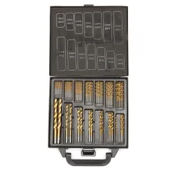 15-10 mm - HSS titanbelagt spiralbor - sett med 99 deler