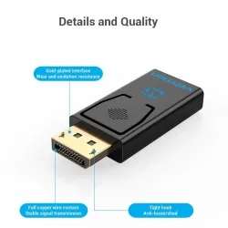 DP-HDMi-sovitin - video-/äänimuunnin