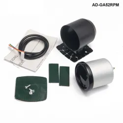 Tachymètre universel pour voiture - jauge - LED 7 couleurs - avec capteur / support - 12V - 52mm