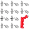 Hardstalen baan-/crosscountry-spikes - met spikesleutel - voor sportschoenen - 20 stuksSport & Outdoor