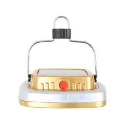 COB LED campinglys - solcellelanterne - med ophængskrog