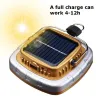 COB LED campinglys - solcellelanterne - med ophængskrog