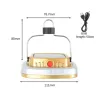 COB LED campinglys - solcellelanterne - med ophængskrog