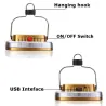 COB LED campinglys - solcellelykt - med opphengskrok