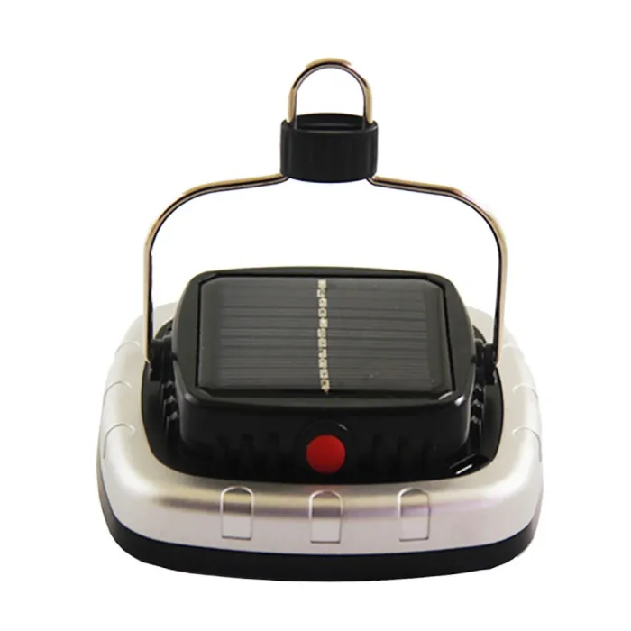 COB LED campinglys - solcellelanterne - med ophængskrog