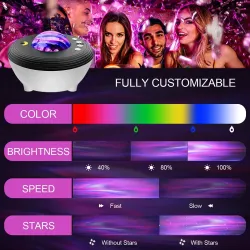 Tähtitaivas galaksiprojektori - LED-yövalo - APP-ohjaus / Alexa
