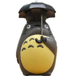 Mini Totoro toy - figurine with umbrellaStatues & Sculptures