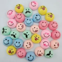 Decorative fridge magnets - smiley faces - 36 piecesFridge magnets