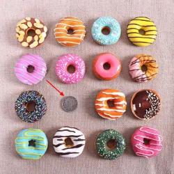 Decorative fridge magnets - colorful doughnutsFridge magnets