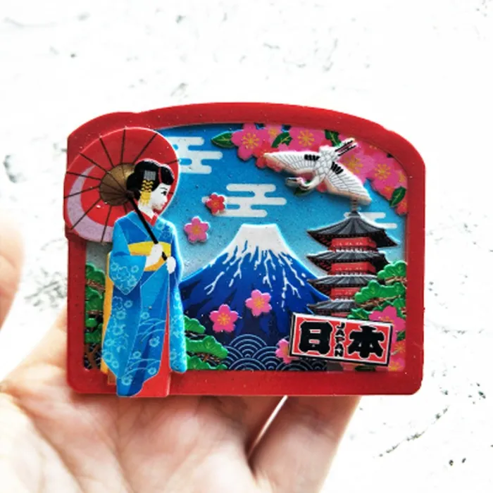 Dekorative kjøleskapsmagneter - japansk stil